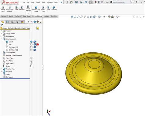 sheet metal indent|solidworks tool body indent.